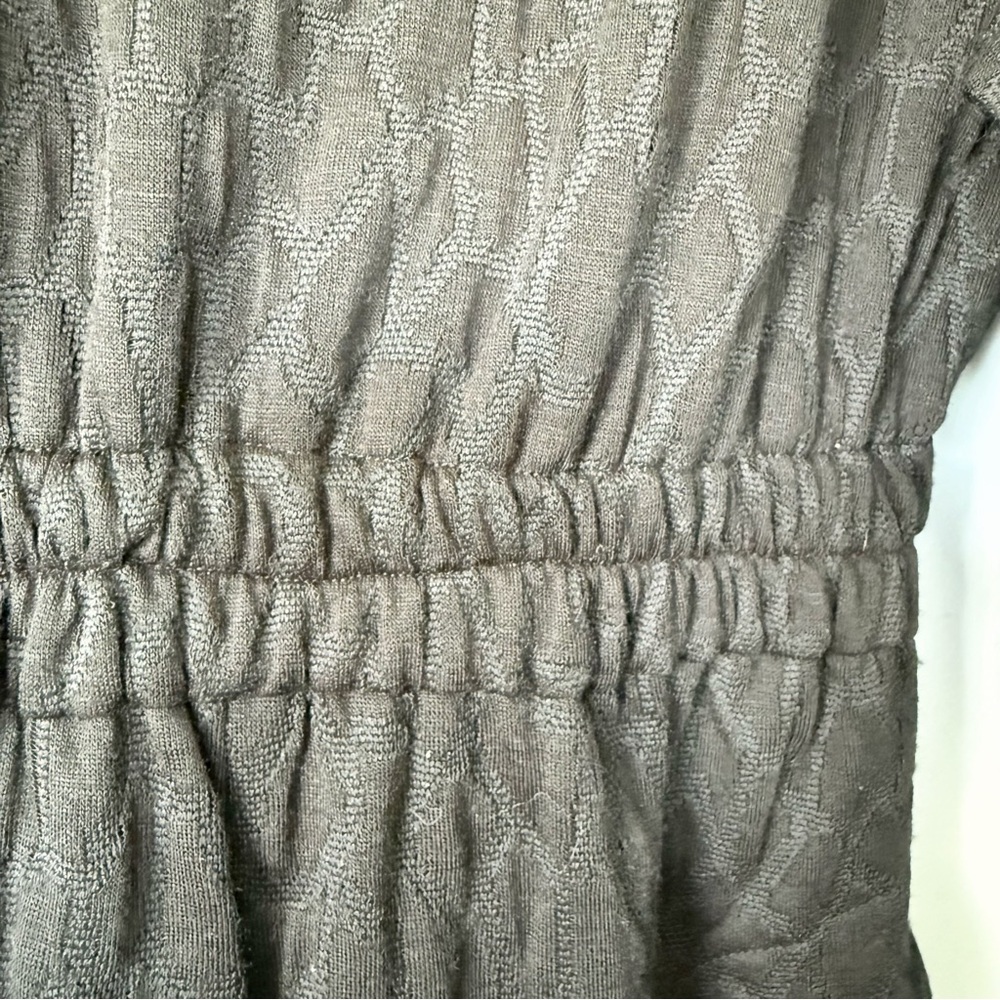 Vintage IIF Black Textured Jumpsuit with Embellished Shoulder Size Small - Picture 9 of 12